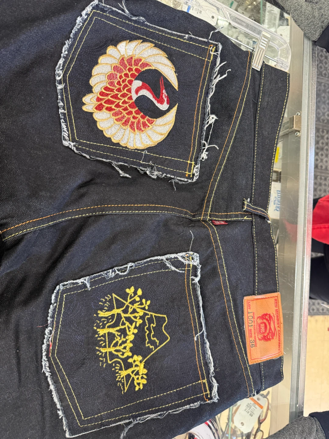 Louds Siouxs Jeans with Crane Embroidery - photo 2