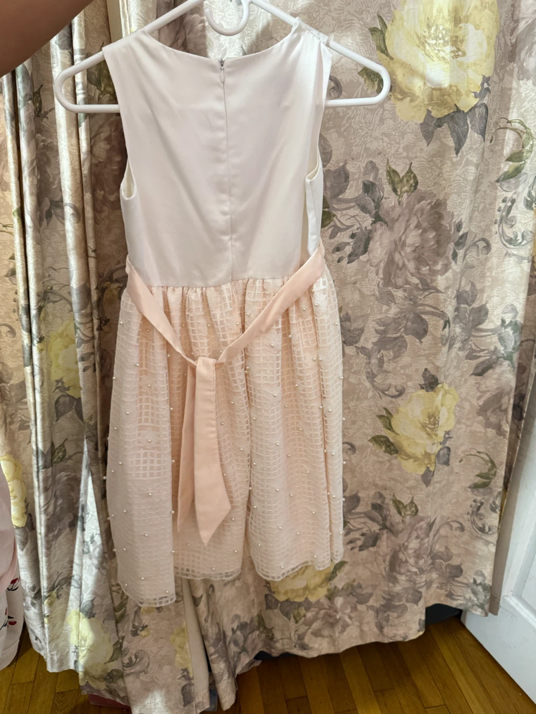 Girls Pink Flower Belt Dress - photo 3