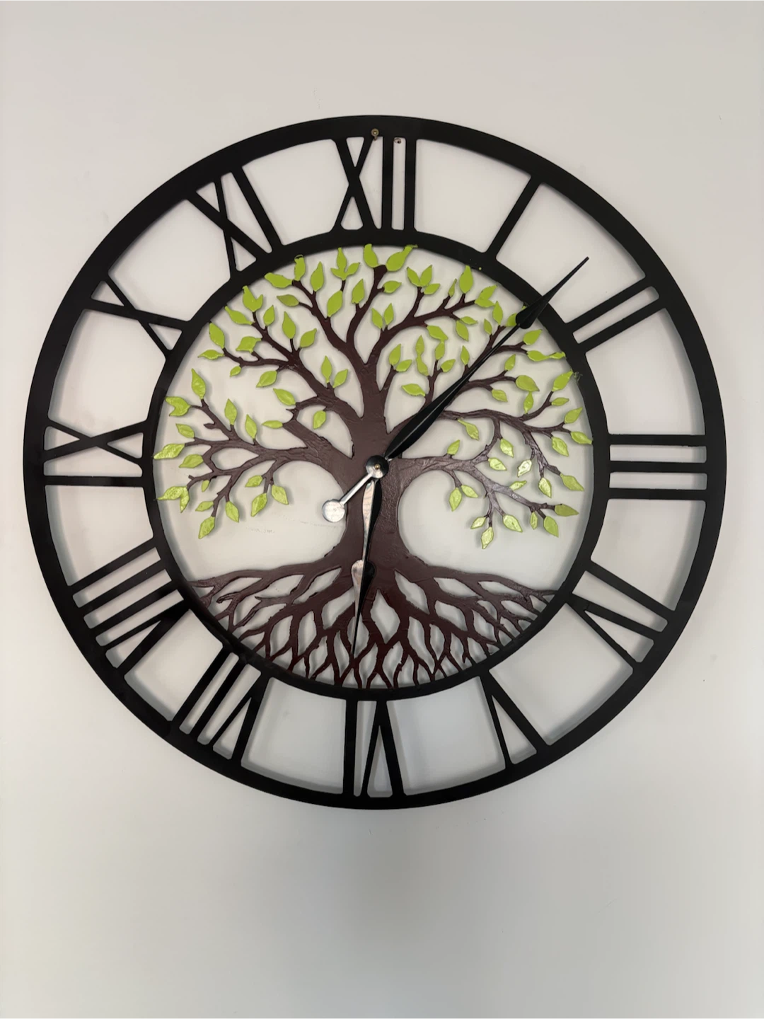 75 cm (30”) Metal Tree of Life Wall Clock