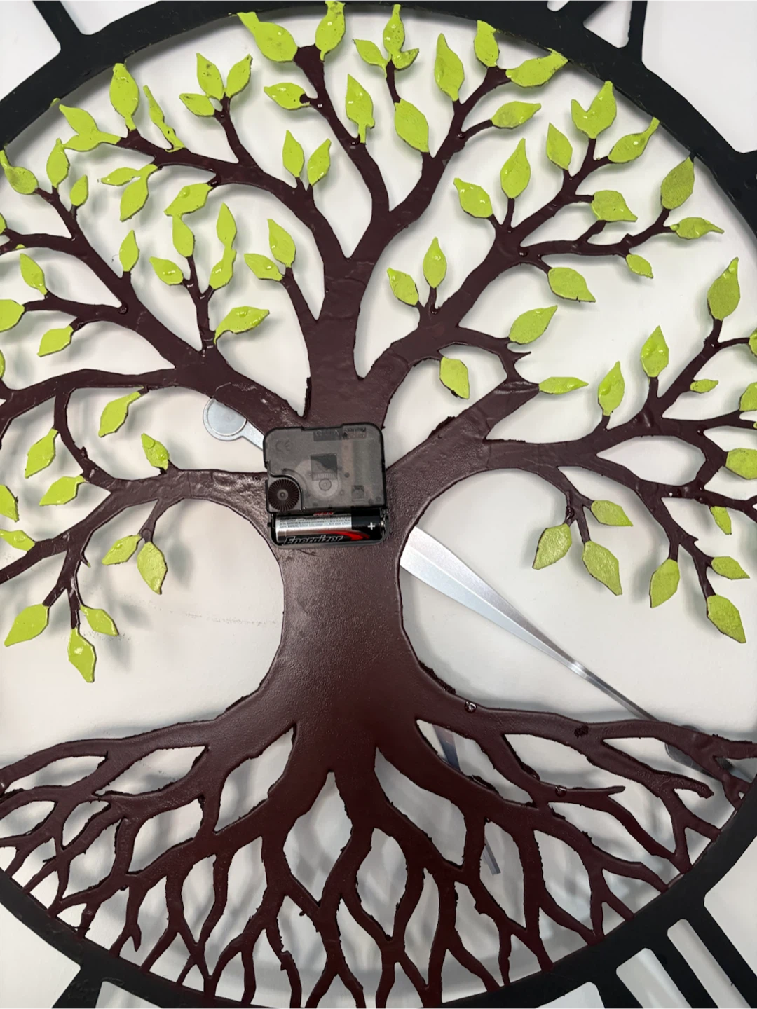 75 cm (30”) Metal Tree of Life Wall Clock - photo 3