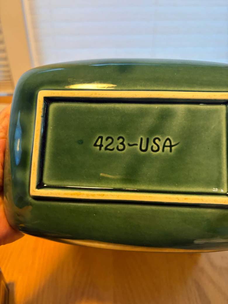 Green Ceramic Dish 423-USA