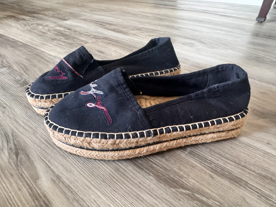 Tommy Hilfiger Black Espadrille Flats - photo 2