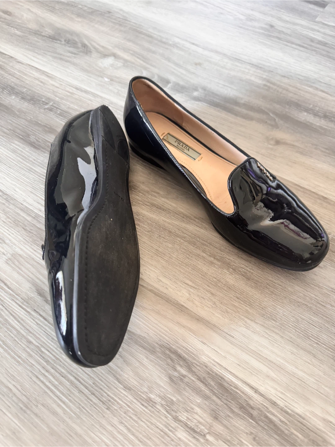 Prada Black Patent Leather Loafers - photo 2