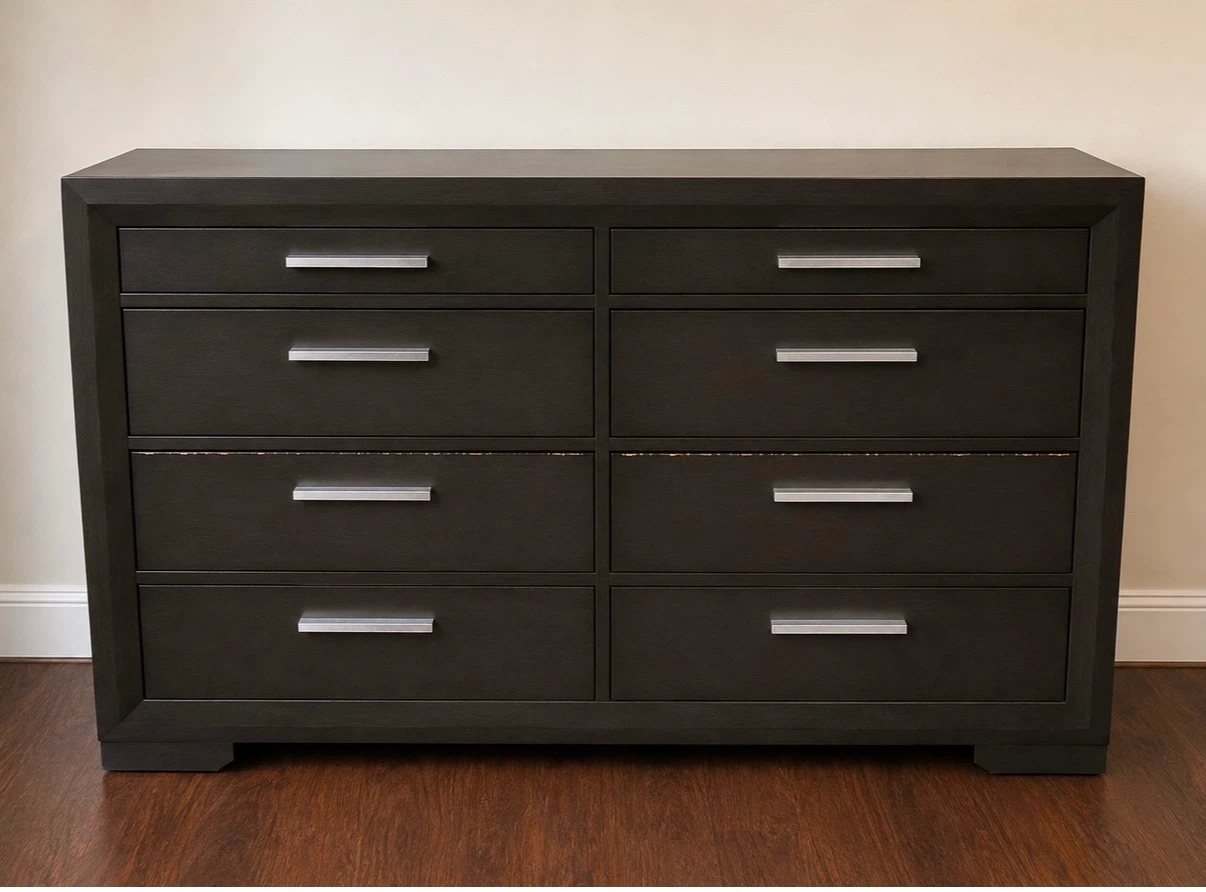 Modern Espresso 8-Drawer Dresser
