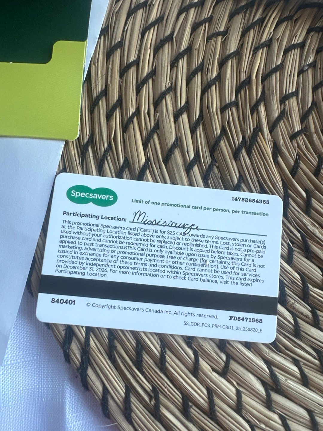 Specsavers $25 Gift Card - photo 2