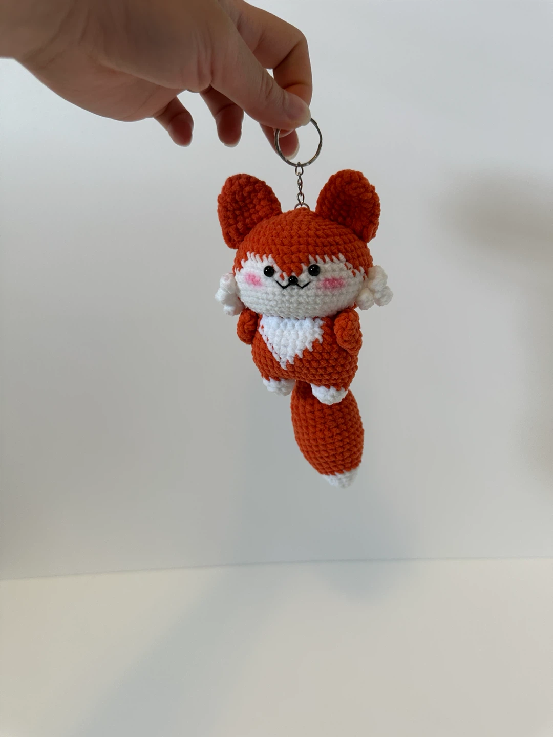 Crocheted Fox Keychain - photo 2