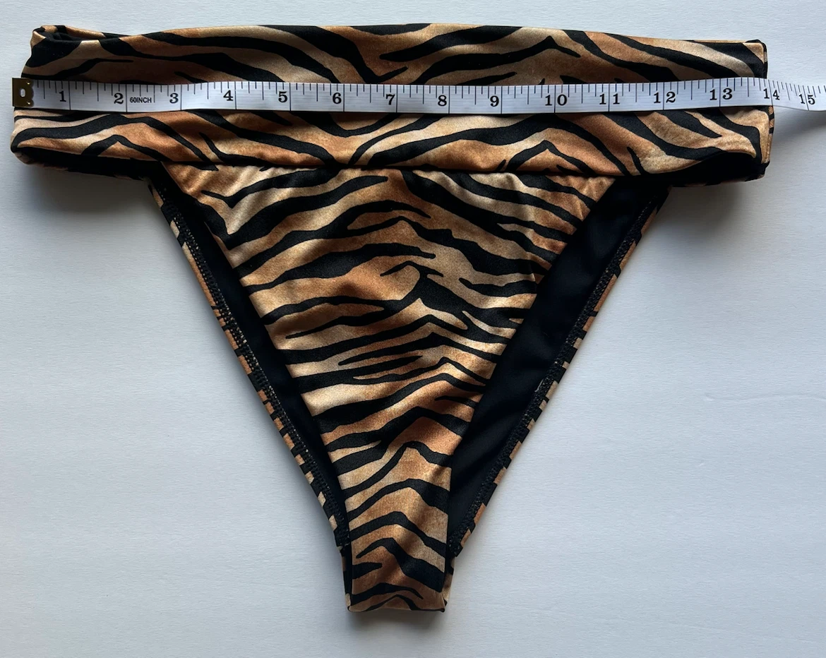 Tiger Print Bikini Bottoms
