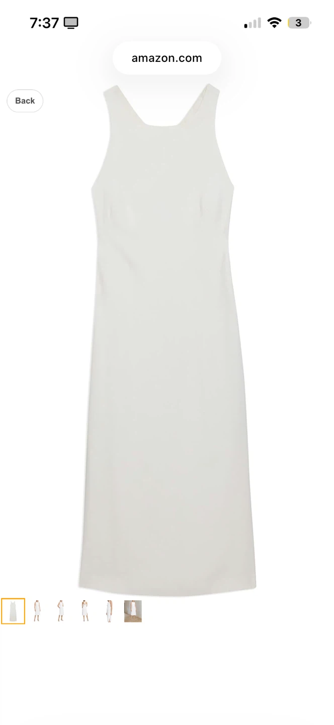 Theory Women's X-Back Midi Dress White Size 2 - photo 3