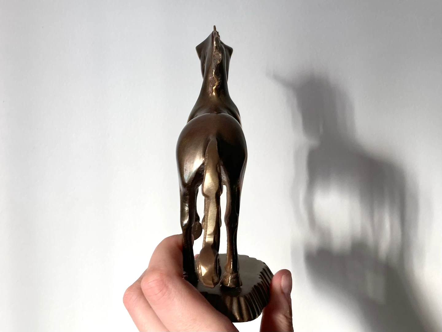 Vintage Solid Brass Unicorn Figurine - Mid Century Decor - photo 2