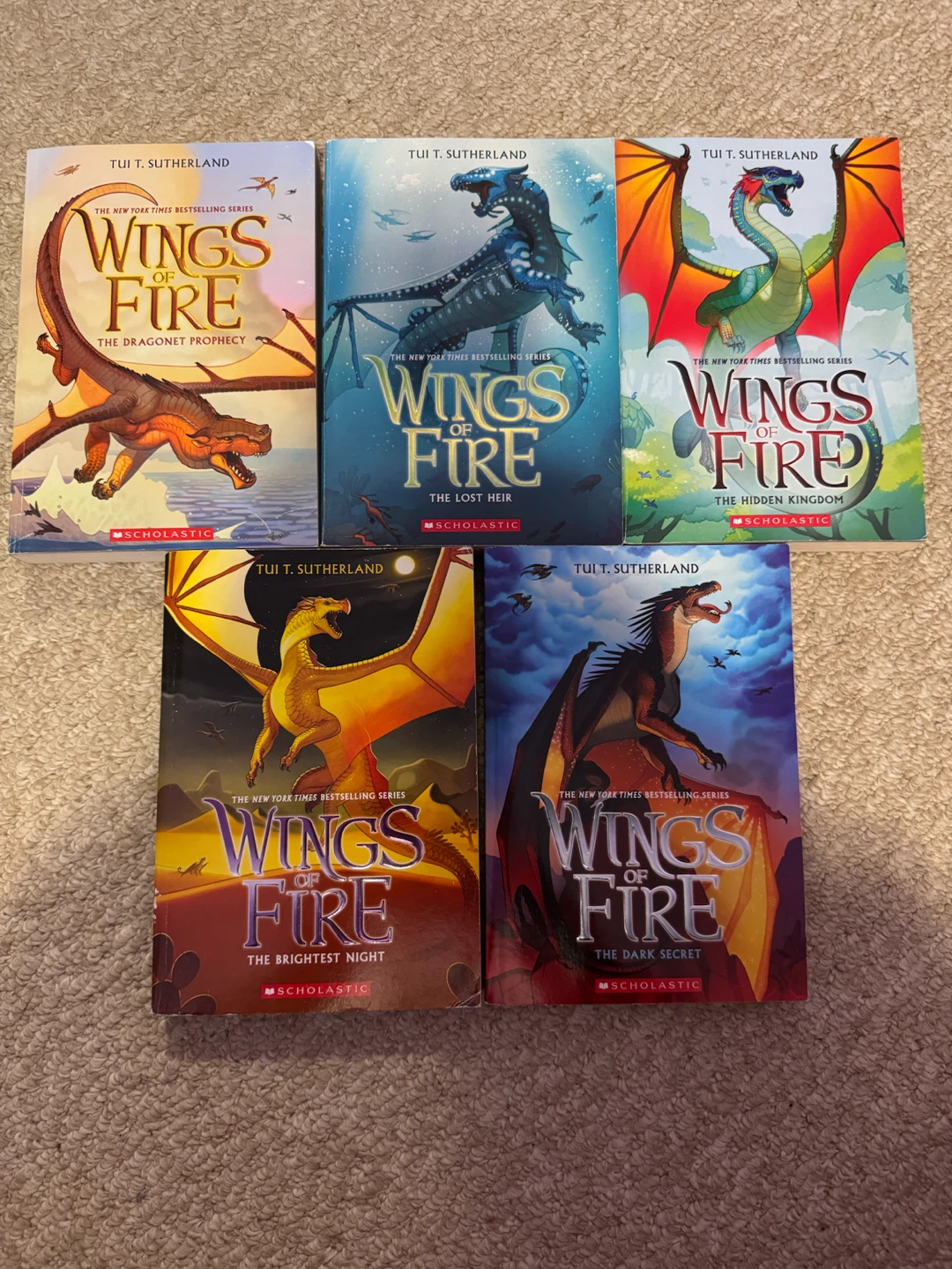 Wings of Fire Book Series by Tui T. Sutherland