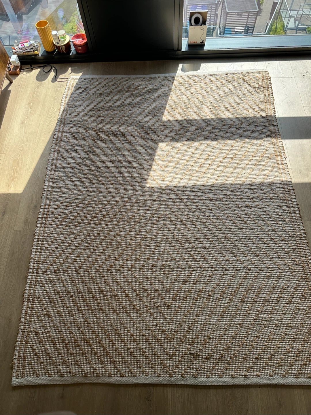 Natural Woven Area Rug (5ft x 7ft)