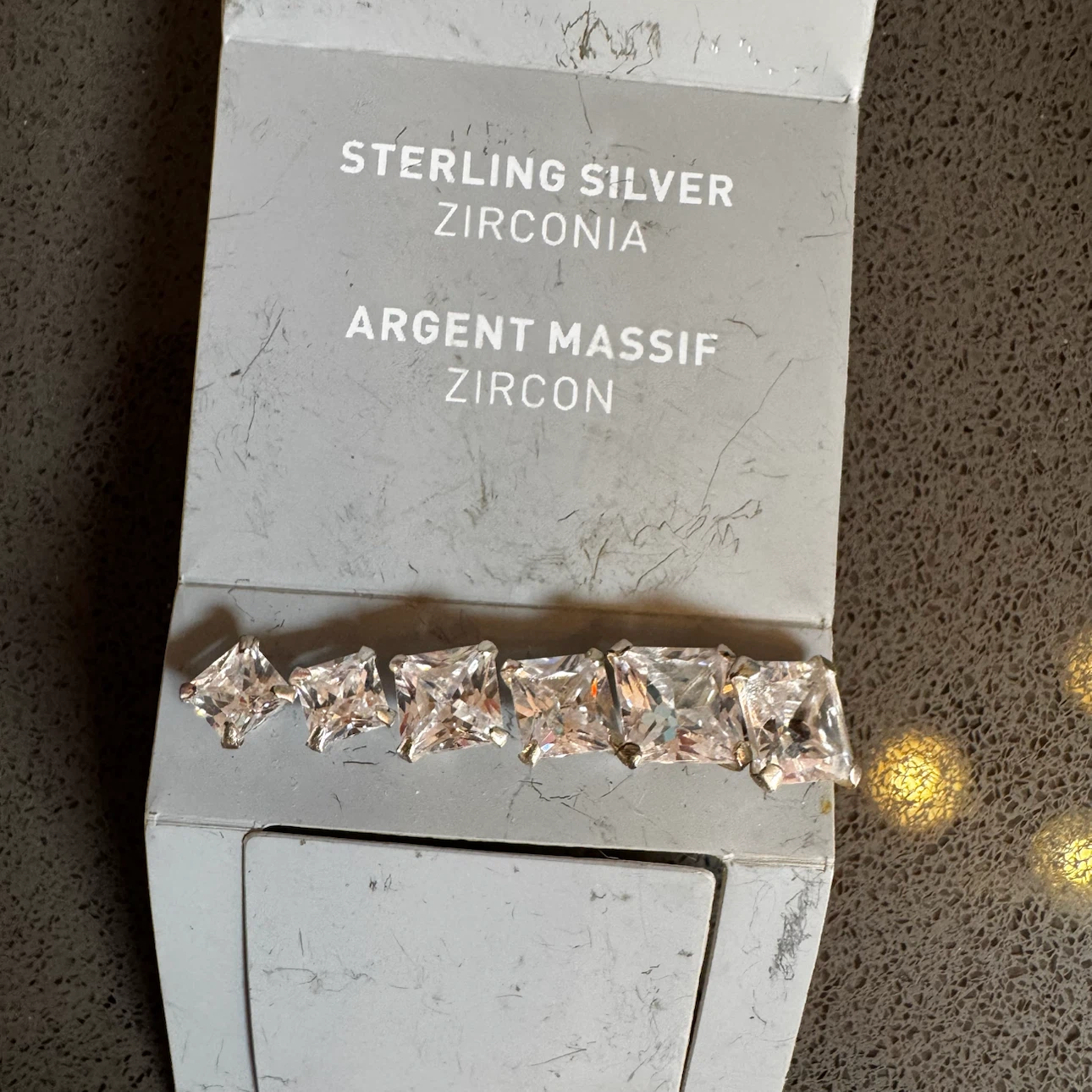 2 sets stg silver/CZ studs - photo 2