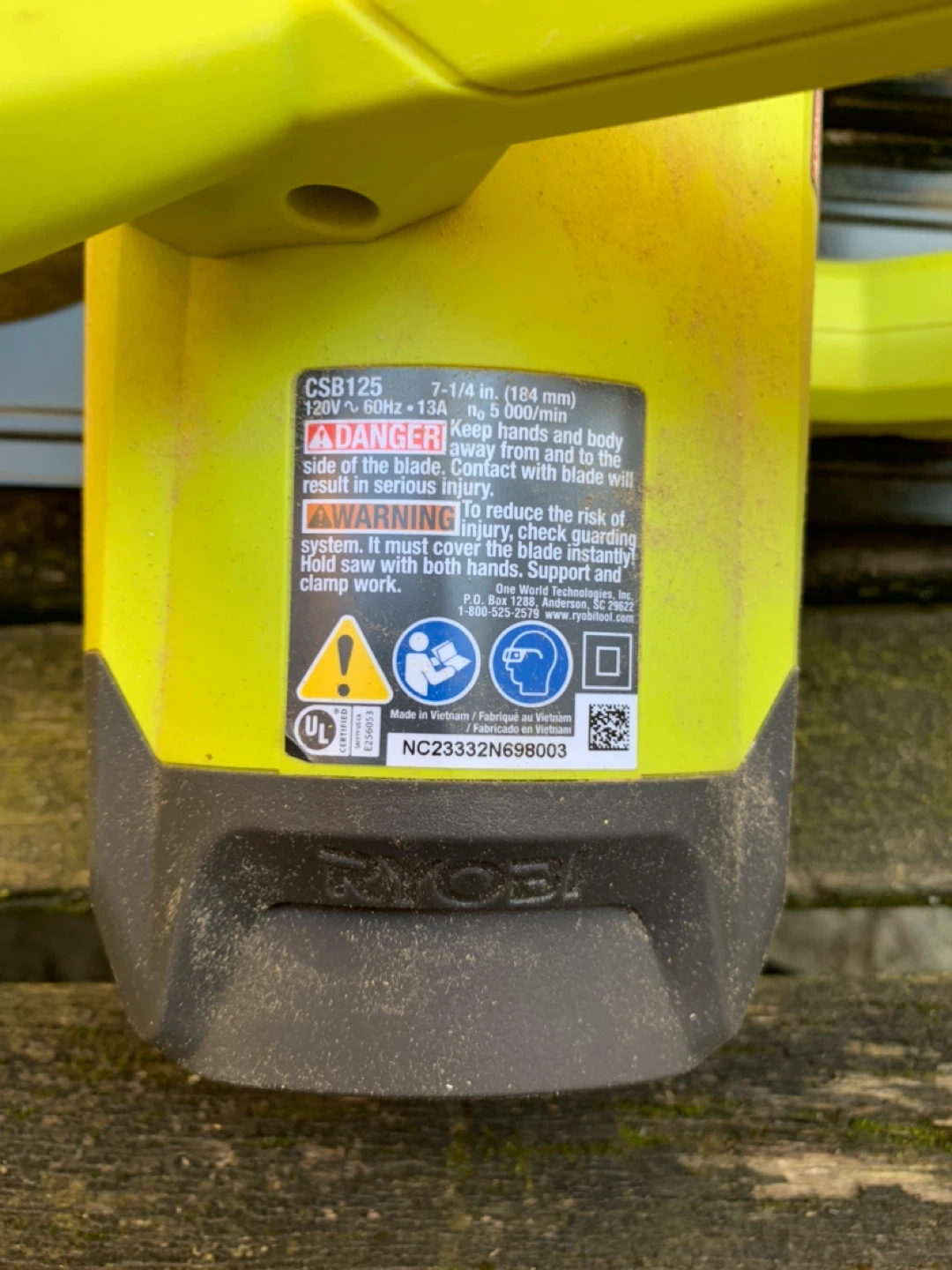 Ryobi CSB125 Circular Saw 7-1/4 inch - photo 5