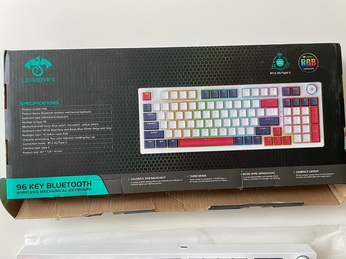 LEAVEN H96 96 Key Wireless Mechanical Keyboard - photo 4
