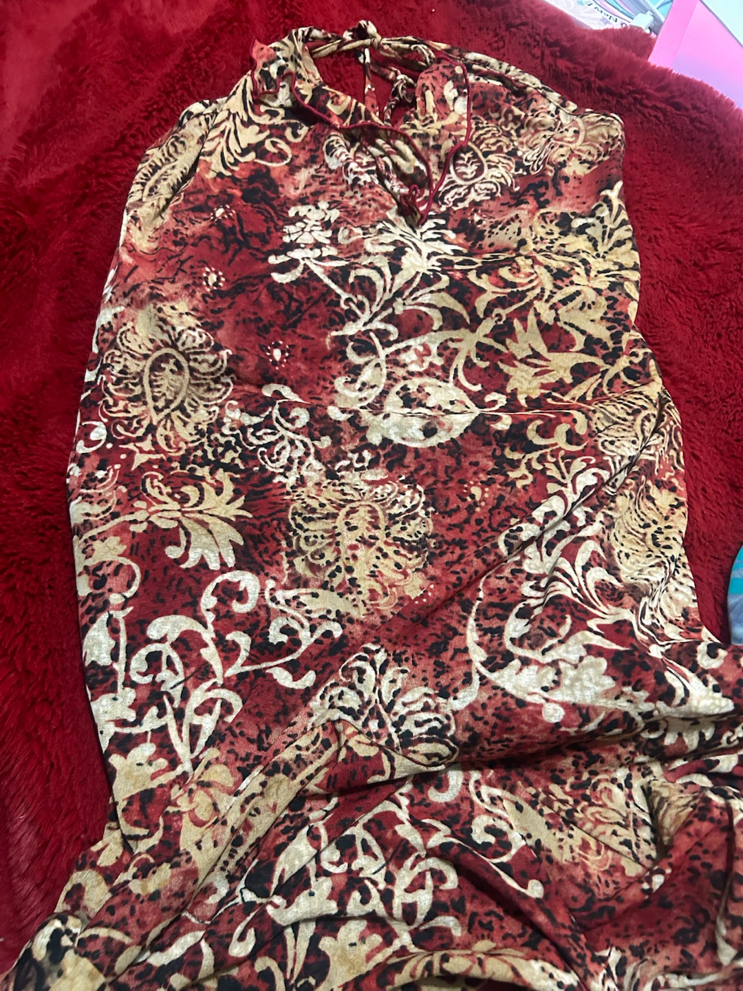 Women's patterned halter dress - photo 2