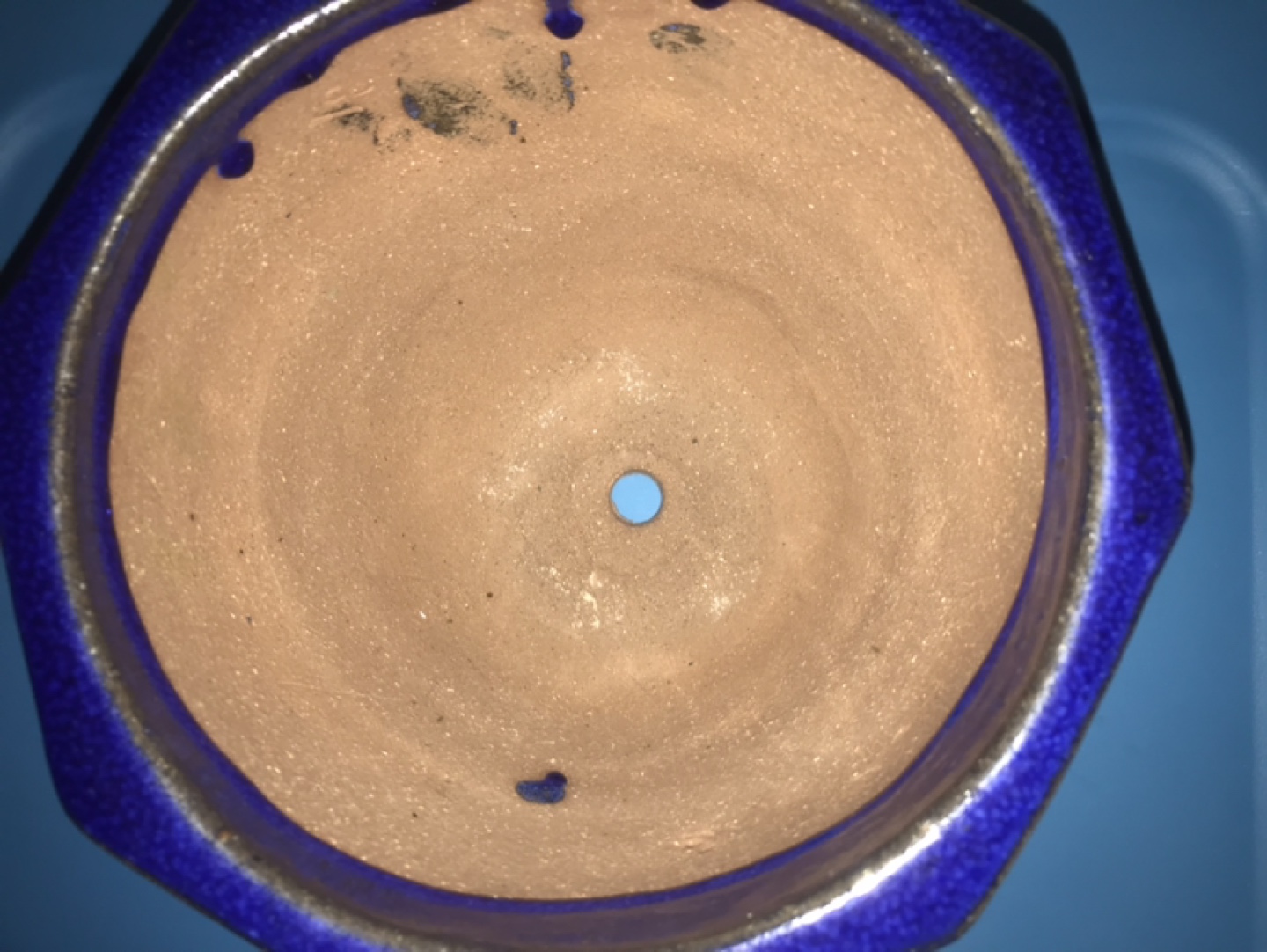Blue Ceramic Planter Pot - photo 2