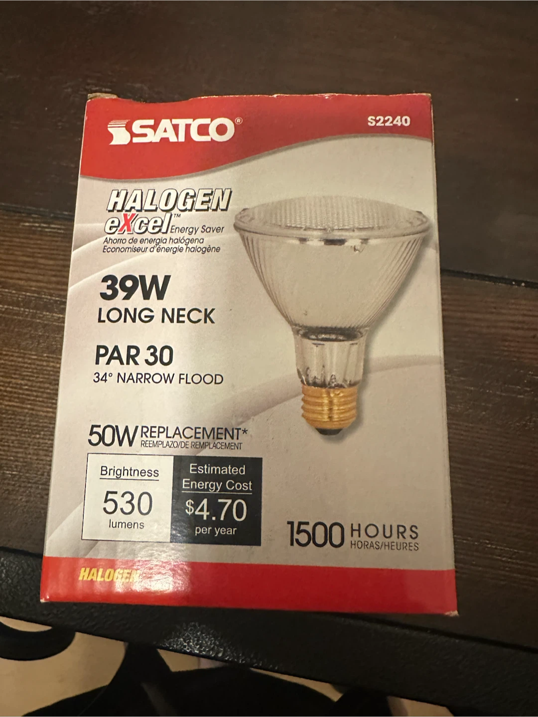 SATCO Halogen EXCEL Energy Saver PAR 30 Light Bulb - photo 3