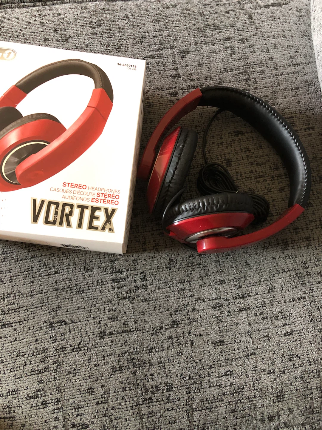 Tech 1 Vortex Stereo Headphones - Red - photo 2