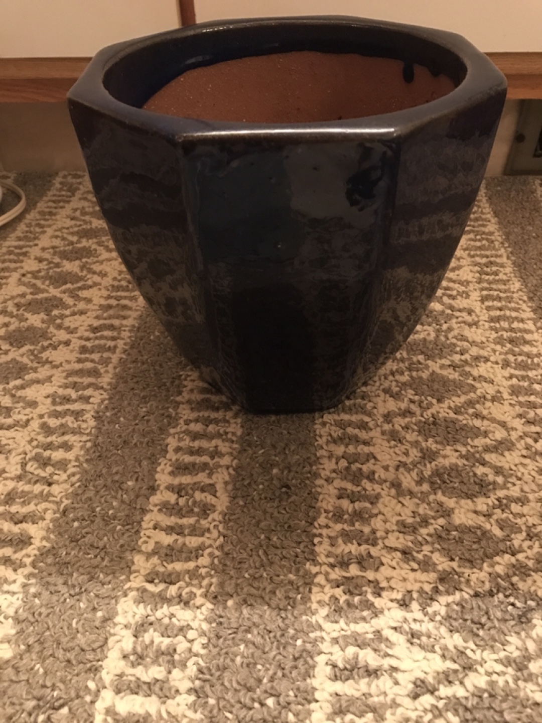 Blue Ceramic Planter Pot - photo 3