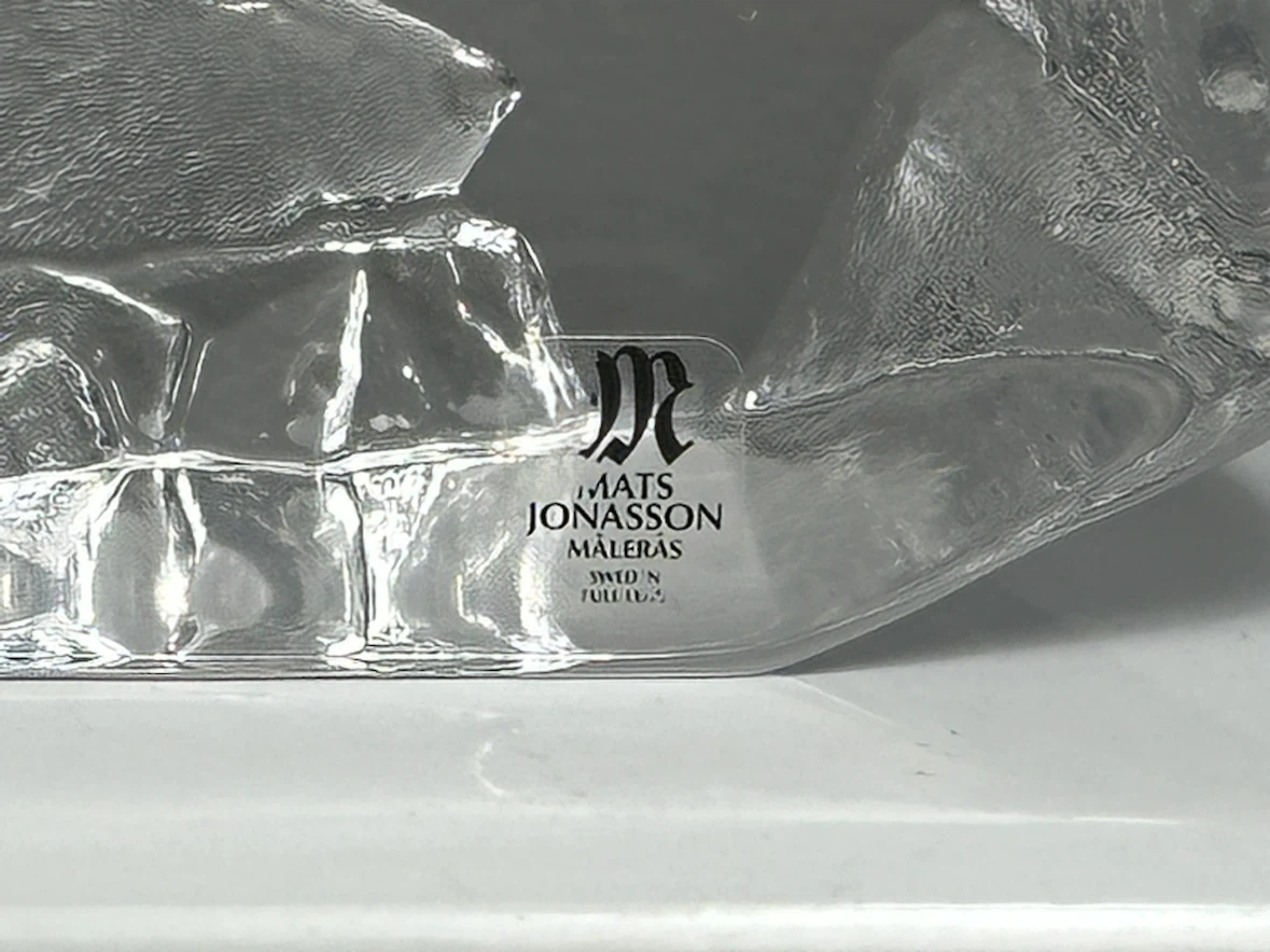 Mats Jonasson Crystal Polar Bear and Cubs Sculpture - photo 4
