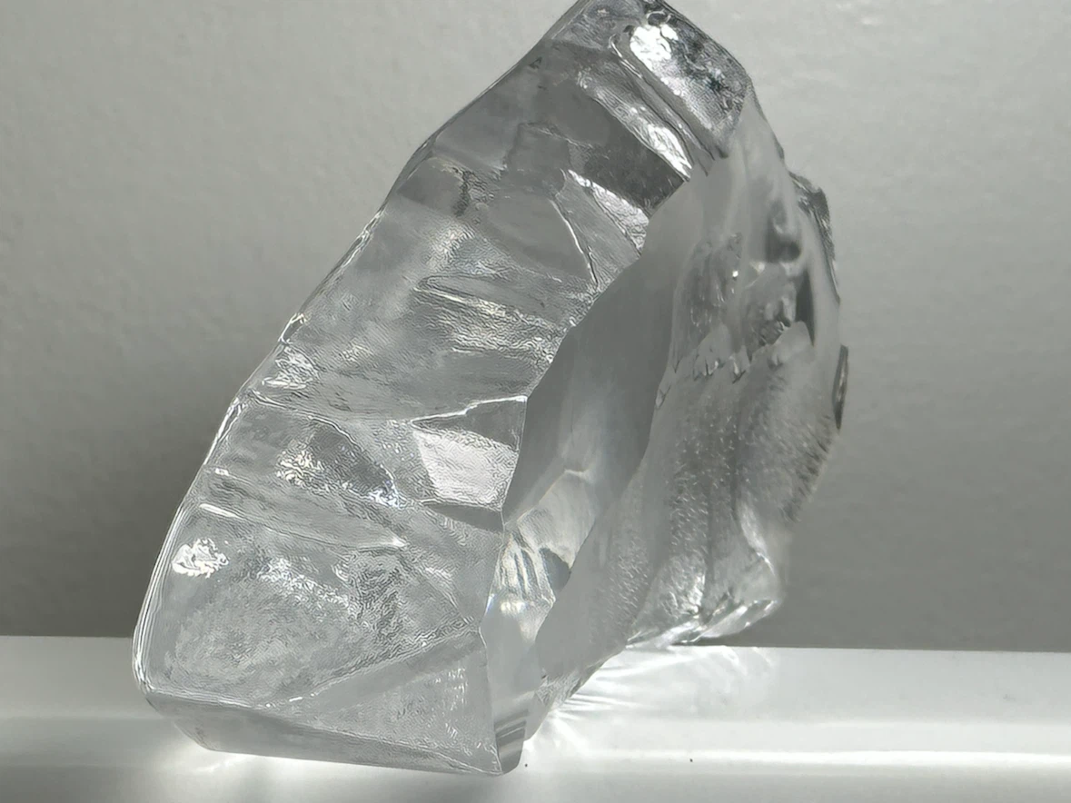 Mats Jonasson Crystal Polar Bear and Cubs Sculpture - photo 5