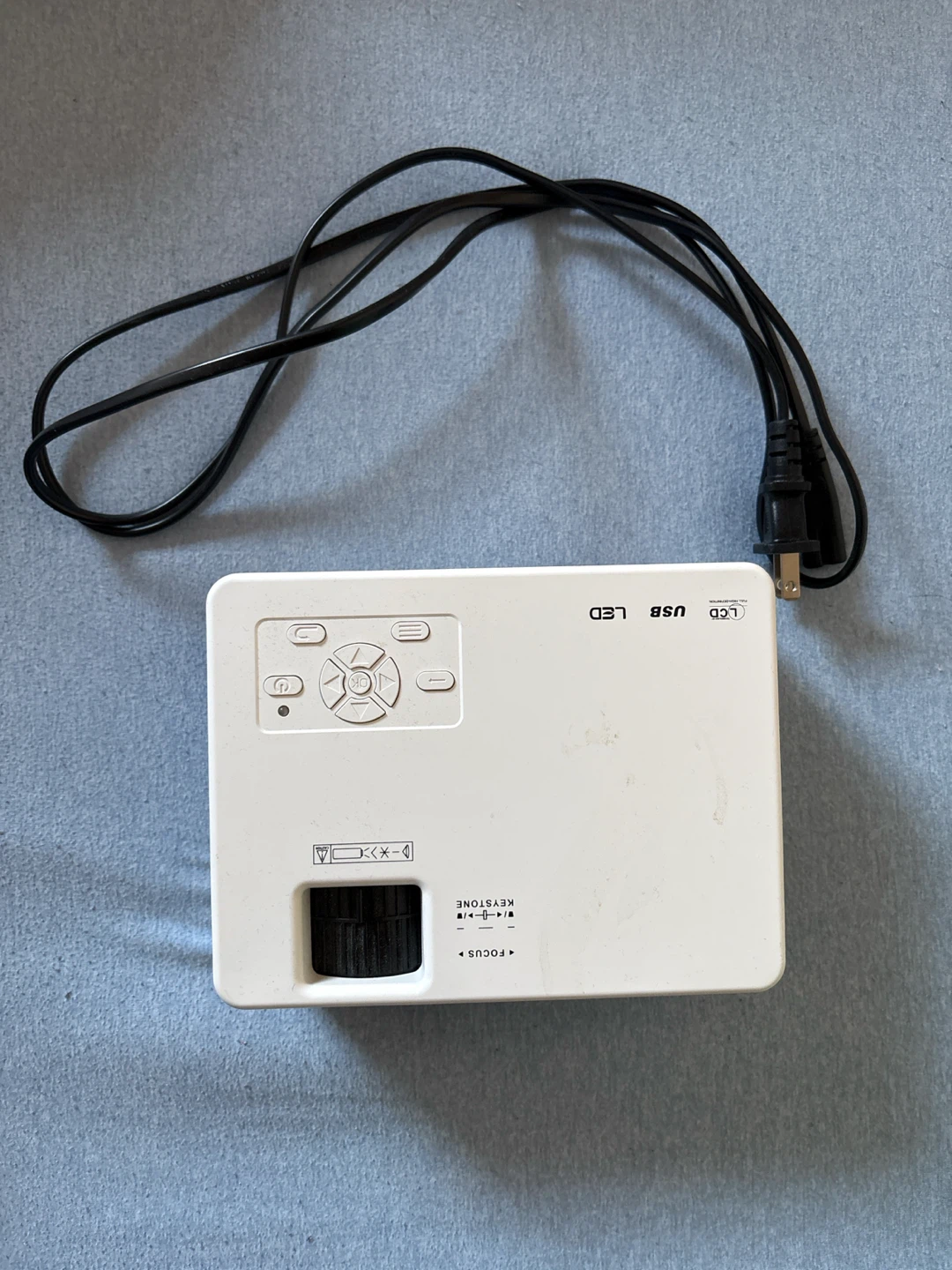 White Mini Portable Projector
