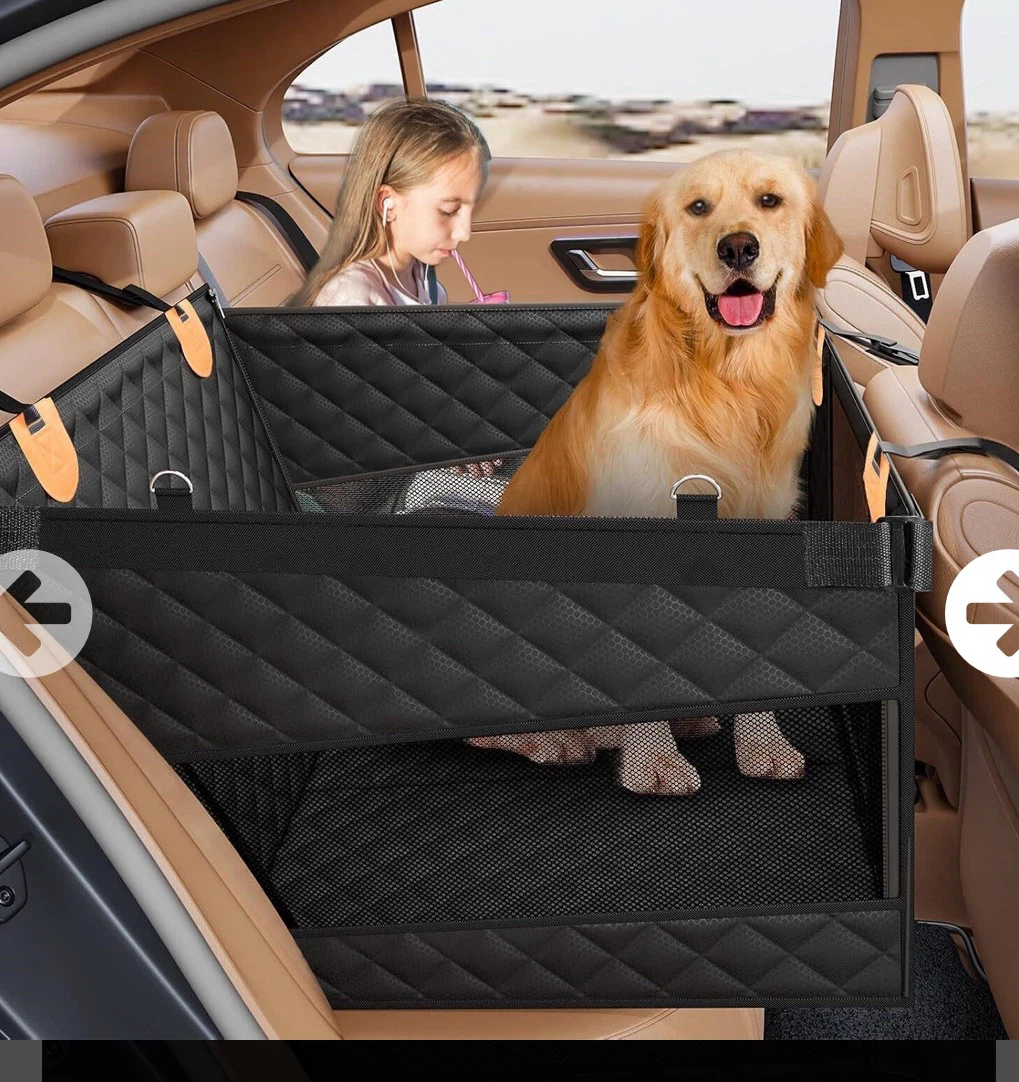 Black Pet Car Seat Booster Carrier