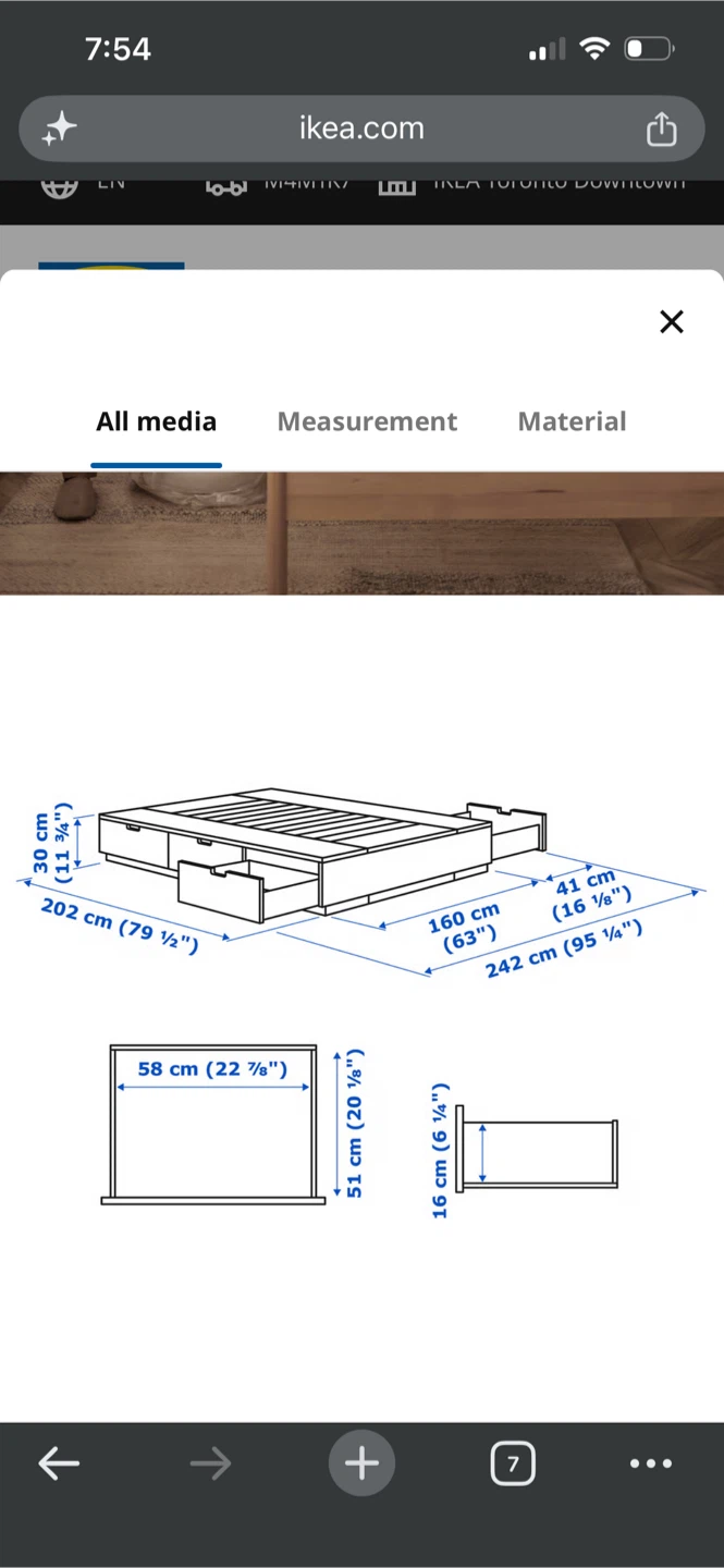 IKEA Nordli Queen & ÄKREHAMN Foam Mattress Queen - photo 2