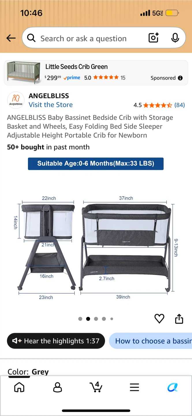 Selling bassinet - photo 2