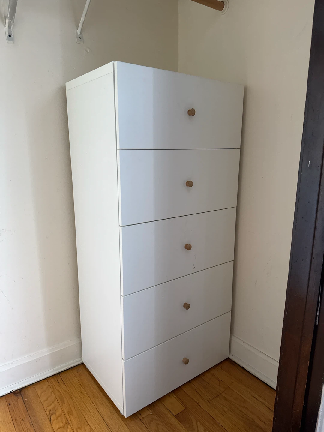 White 5-Drawer Dresser