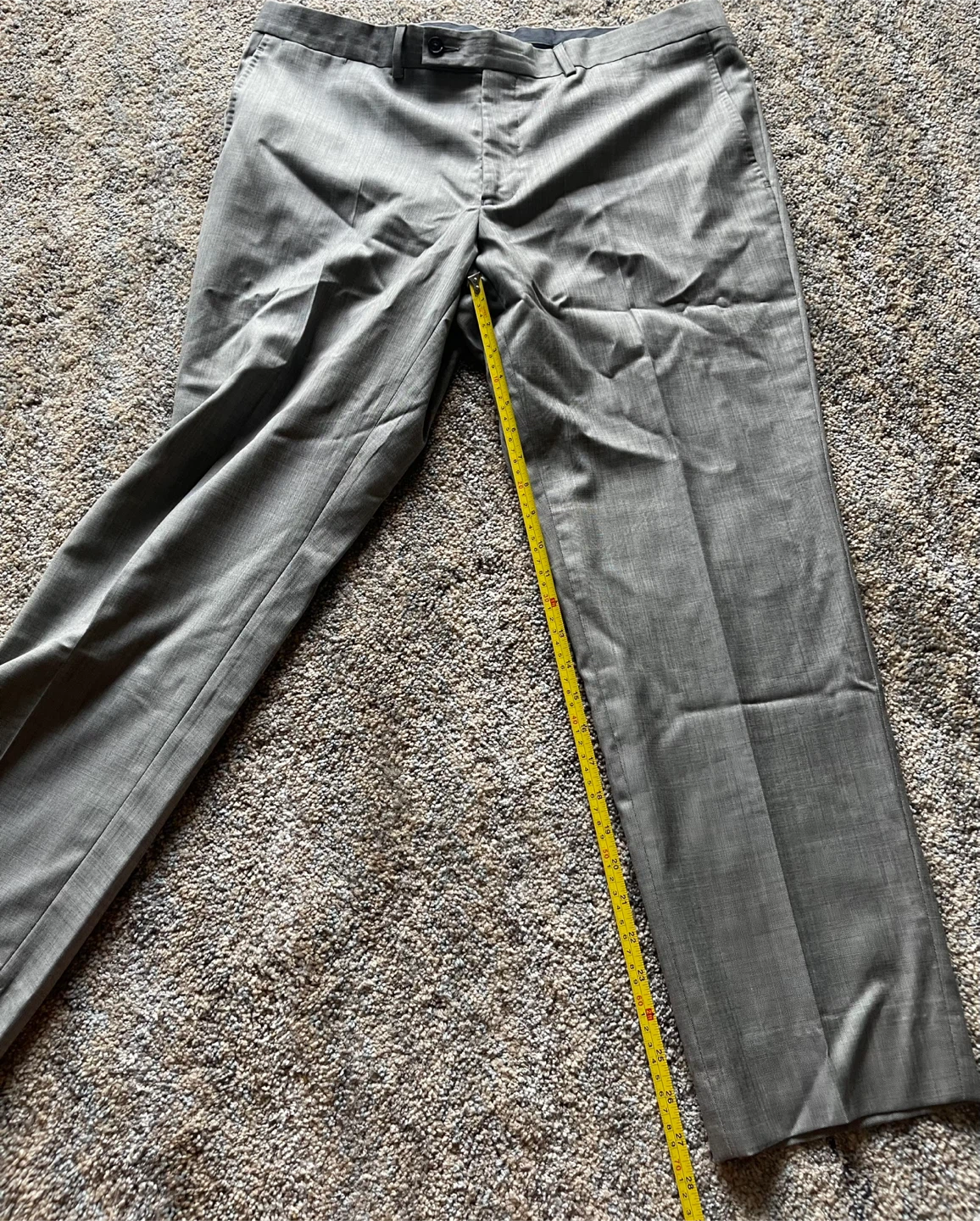Ted Baker Jefferson Pants Men's Gray Wool Blend Size 38 - photo 5