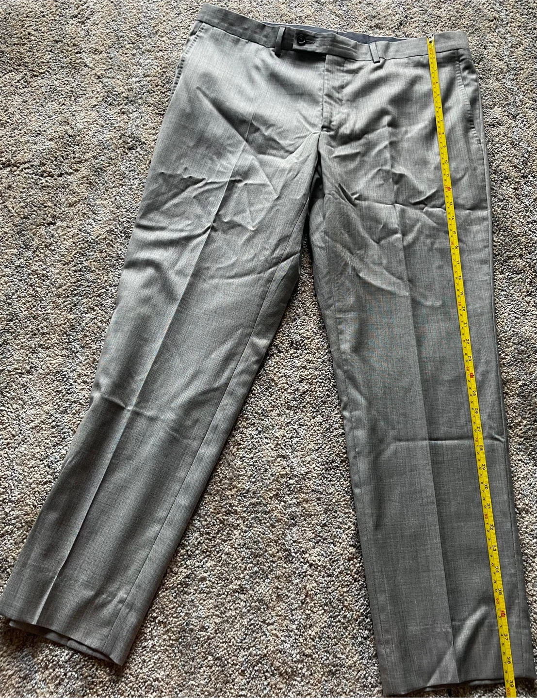 Ted Baker Jefferson Pants Men's Gray Wool Blend Size 38 - photo 3