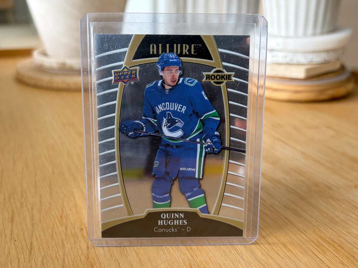 QUINN HUGHES Canucks Allure Rookie Hockey Card #66