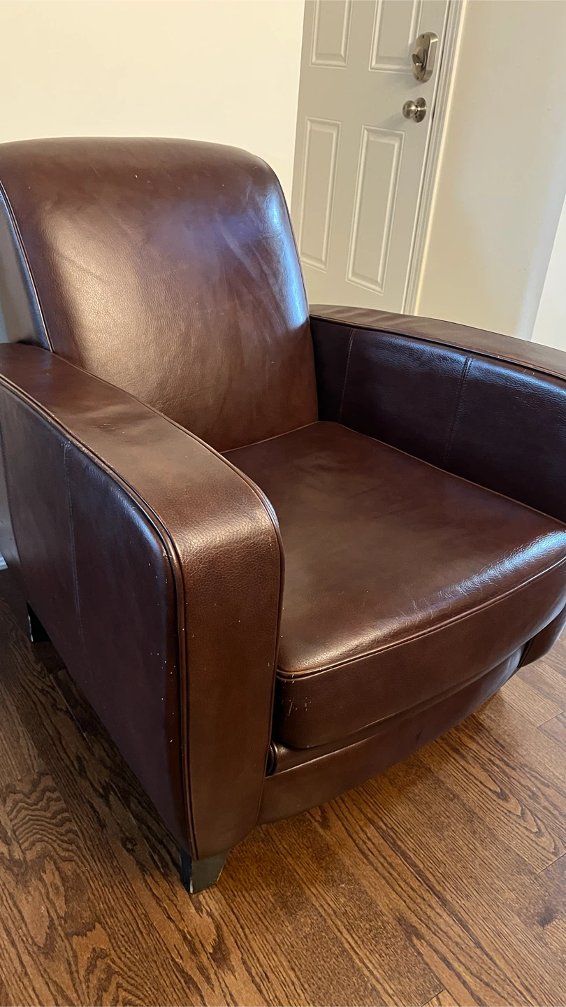 Brown Leather Armchair - photo 2