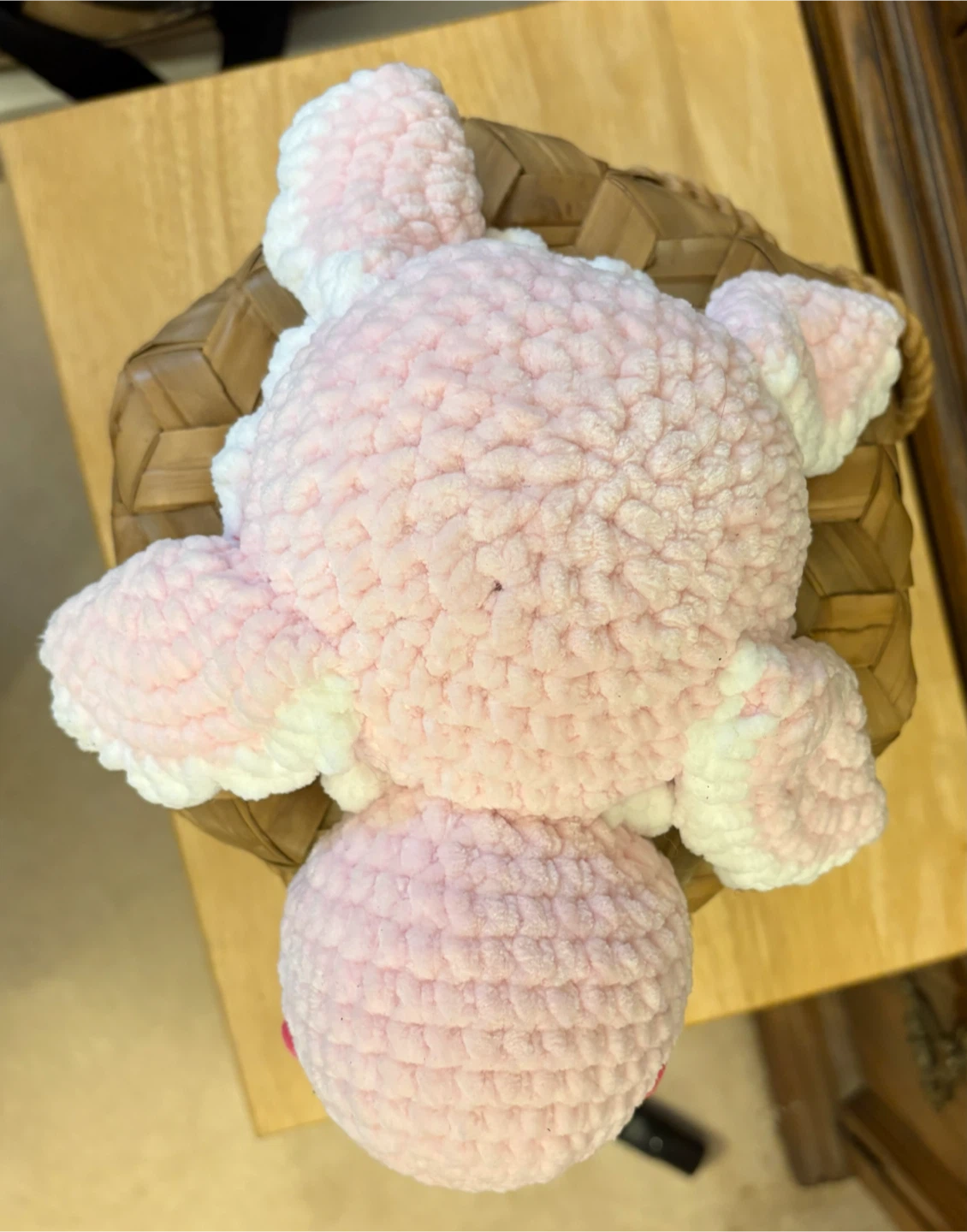 ✨✨Handmade Pink Crochet Turtle Plush