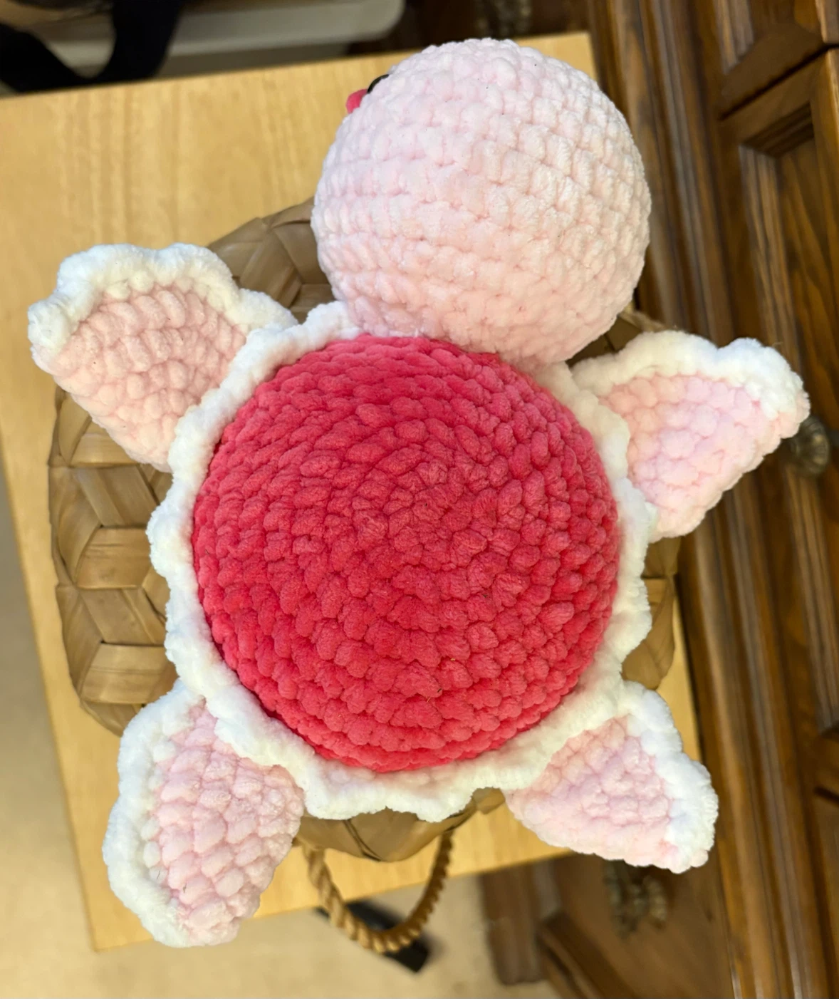 ✨✨Handmade Pink Crochet Turtle Plush - photo 2