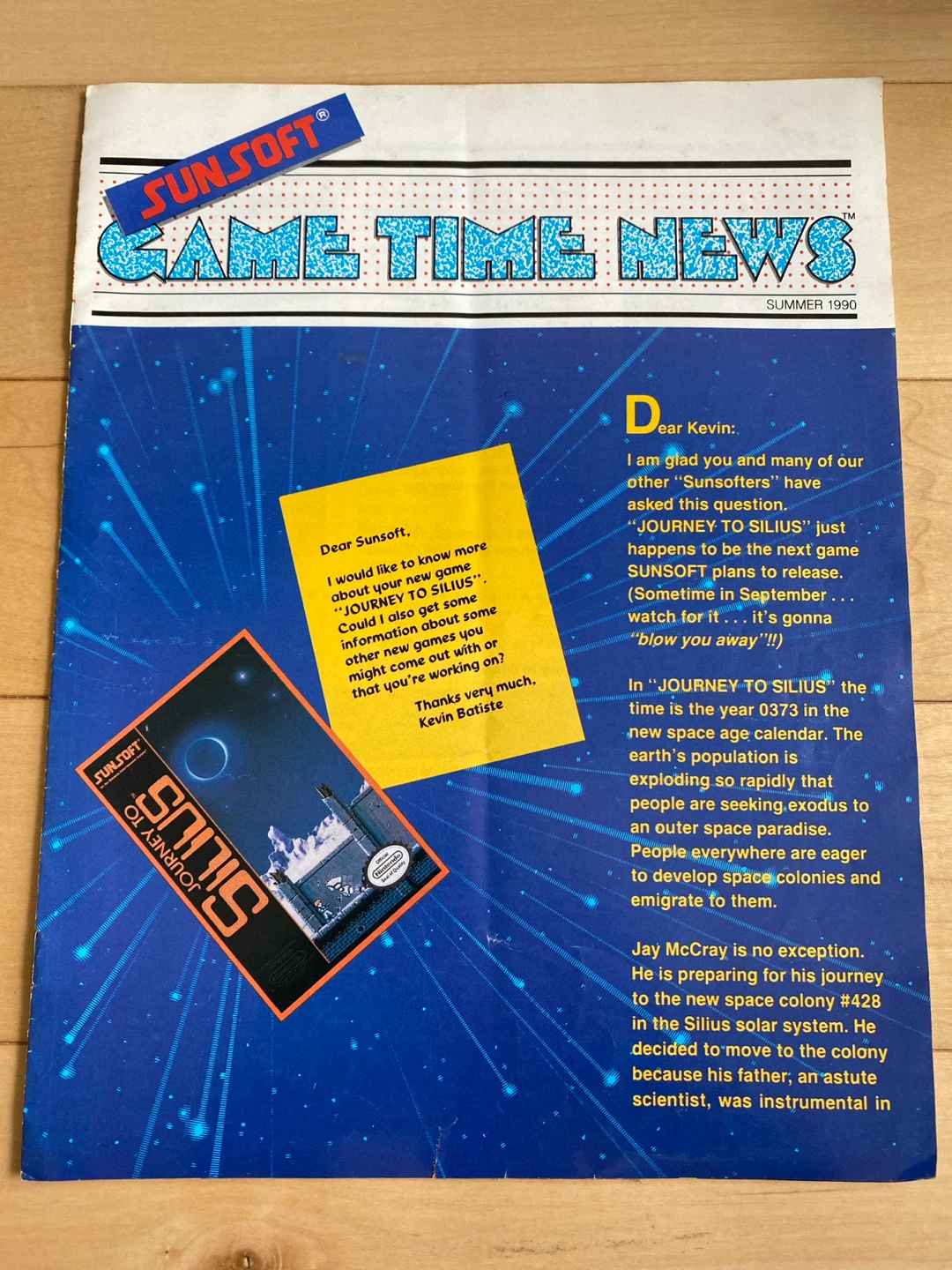 Sunsoft Journey to Silus Nintendo NES Game