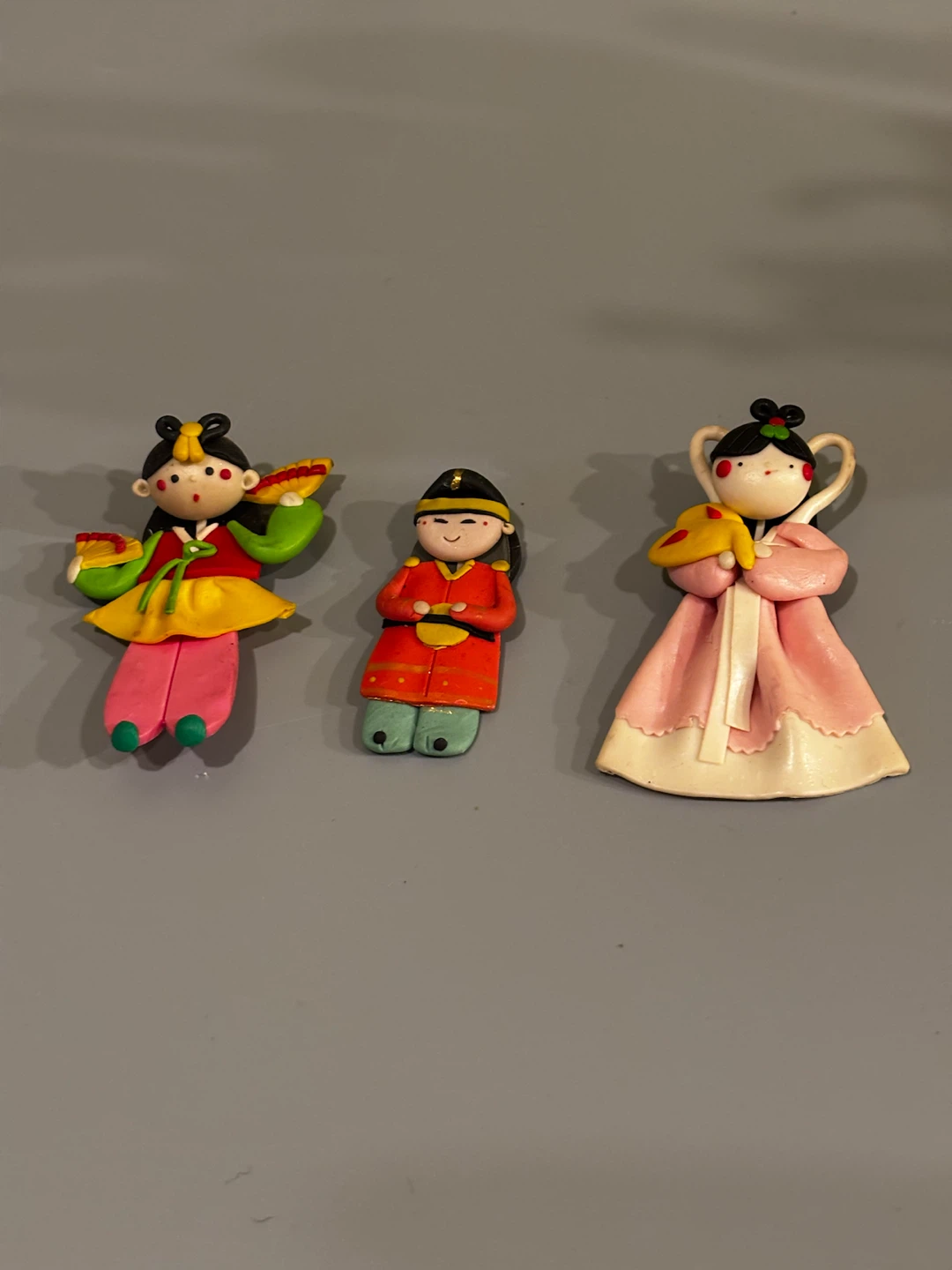 Set of 3 Korean Traditional Figures