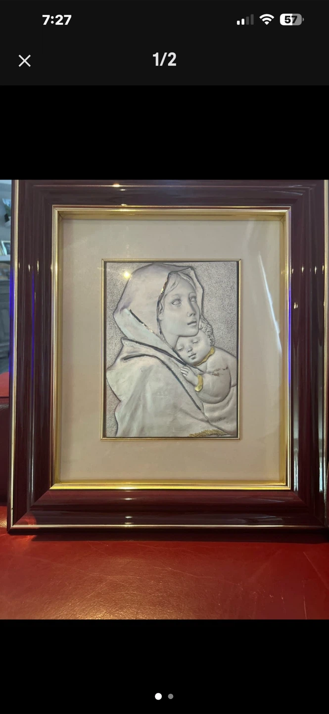 Framed Artwork of Mother and Child