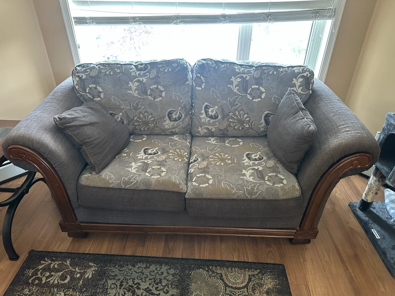 Dark Wood Coffee Table with Slate Inlay - photo 3
