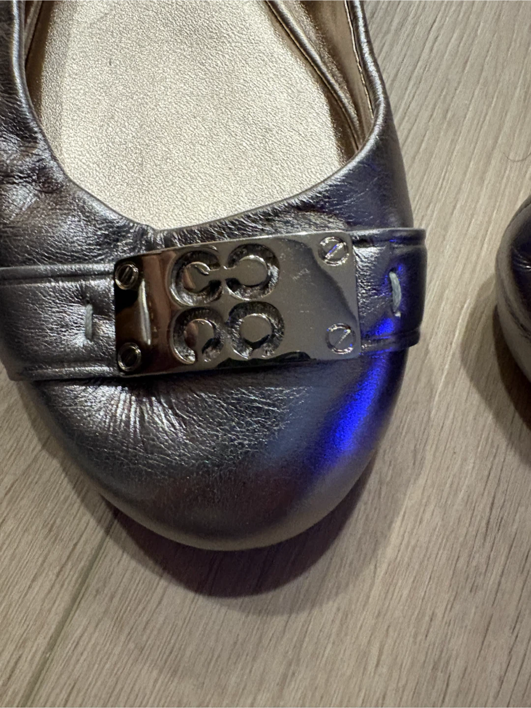 Coach Silver Ballet Flats - photo 2