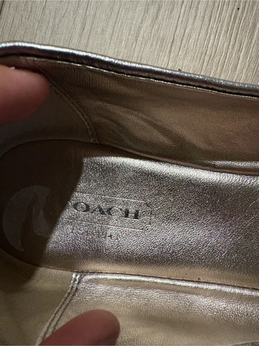Coach Silver Ballet Flats - photo 4