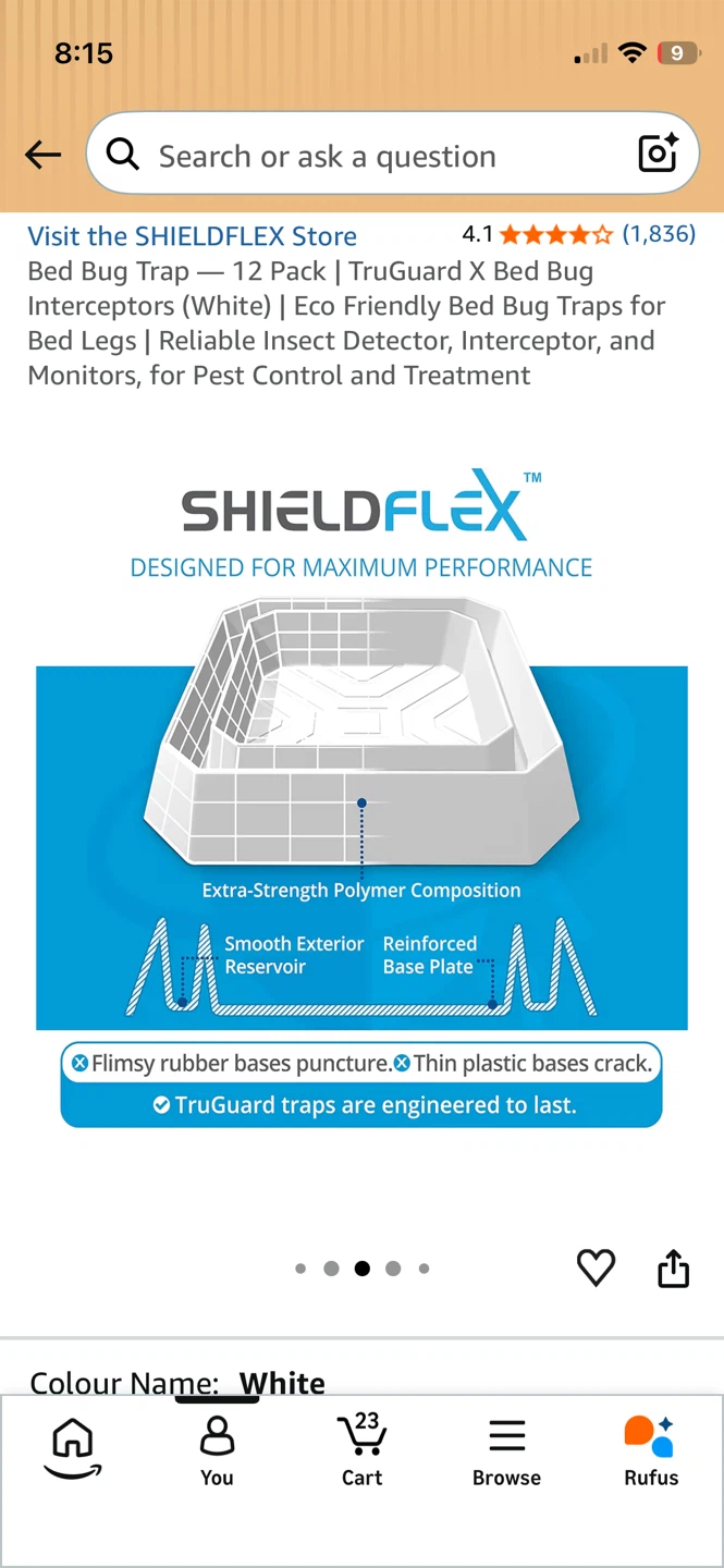 Shieldflex bed bug traps - photo 3