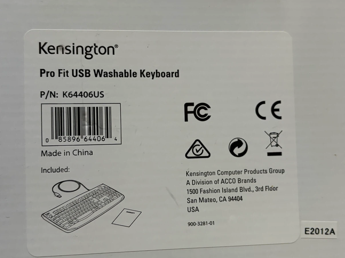 New Kensington ProFit USB Washable Keyboard - K64406US - photo 4