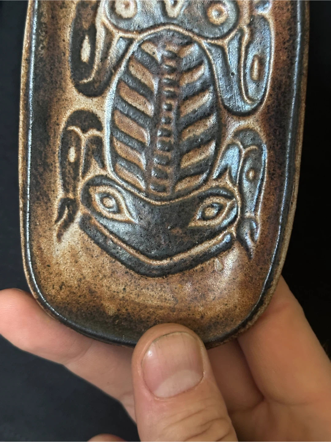 Vintage Haida Frog Ceramic Tray - photo 3