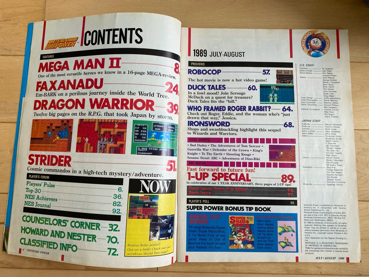 Nintendo Power Magazine - July/August 1989 Issue - photo 2