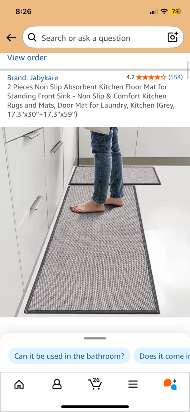 Non-Slip Kitchen Mat Set