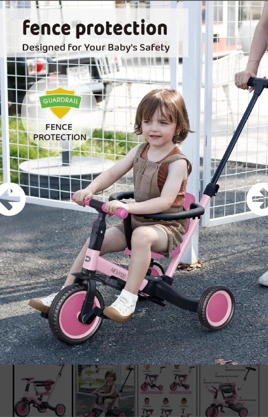 NEWYOO 5-in-1 Toddler Tricycle and Balance Bike - photo 2