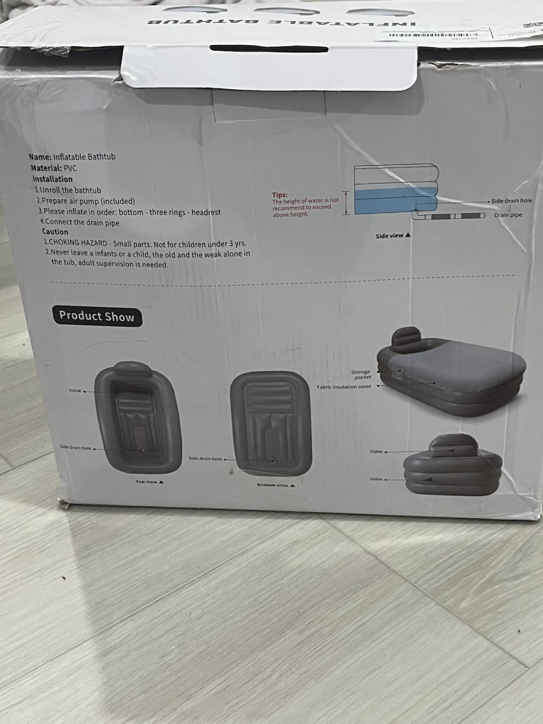 Inflatable Bathtub