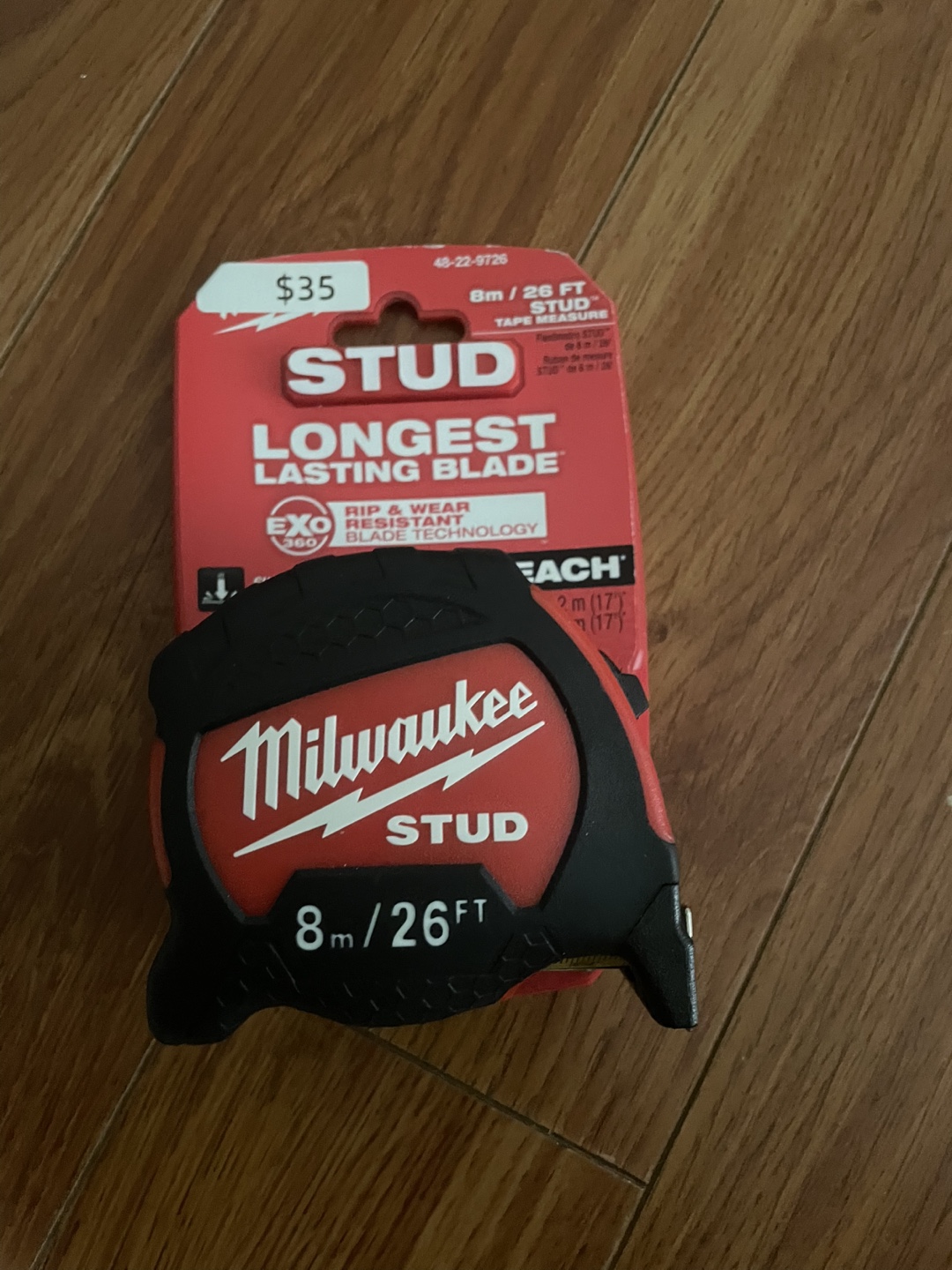 Milwaukee STUD Tape Measure 8m/26FT